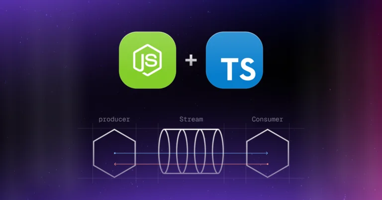 Node.js fluxos com o TypeScript
