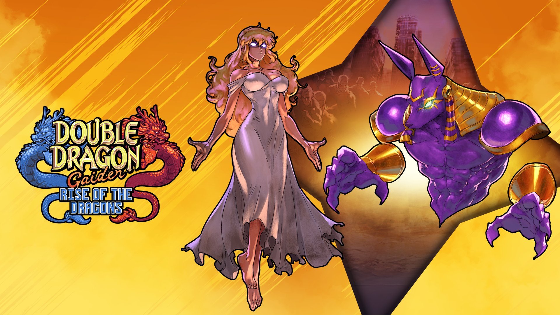 Double Dragon Gaiden: Rise of the Dragons Free DLC Personagens Evil Marian e Super Anubis agora disponíveis