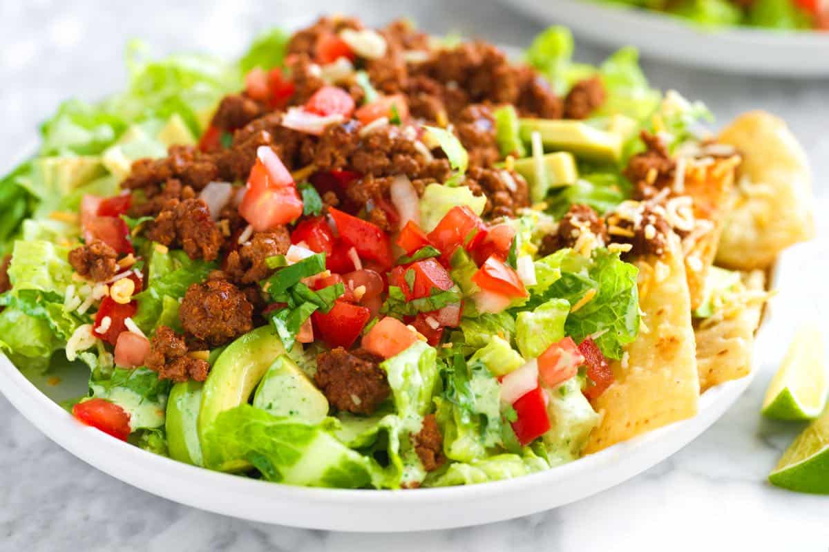 Receita épica de salada de taco