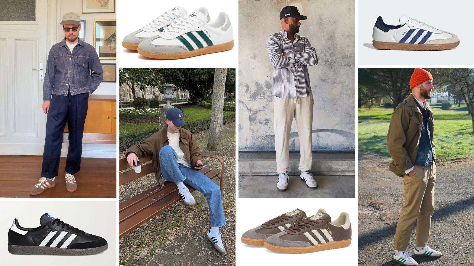 12 roupas de tênis adidas samba para caras