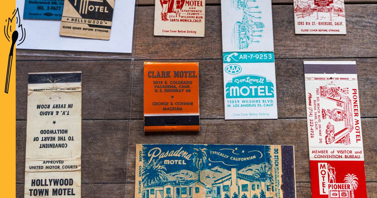 Confira esses livros de fósforos vintage da Rota 66, SoCal Motels