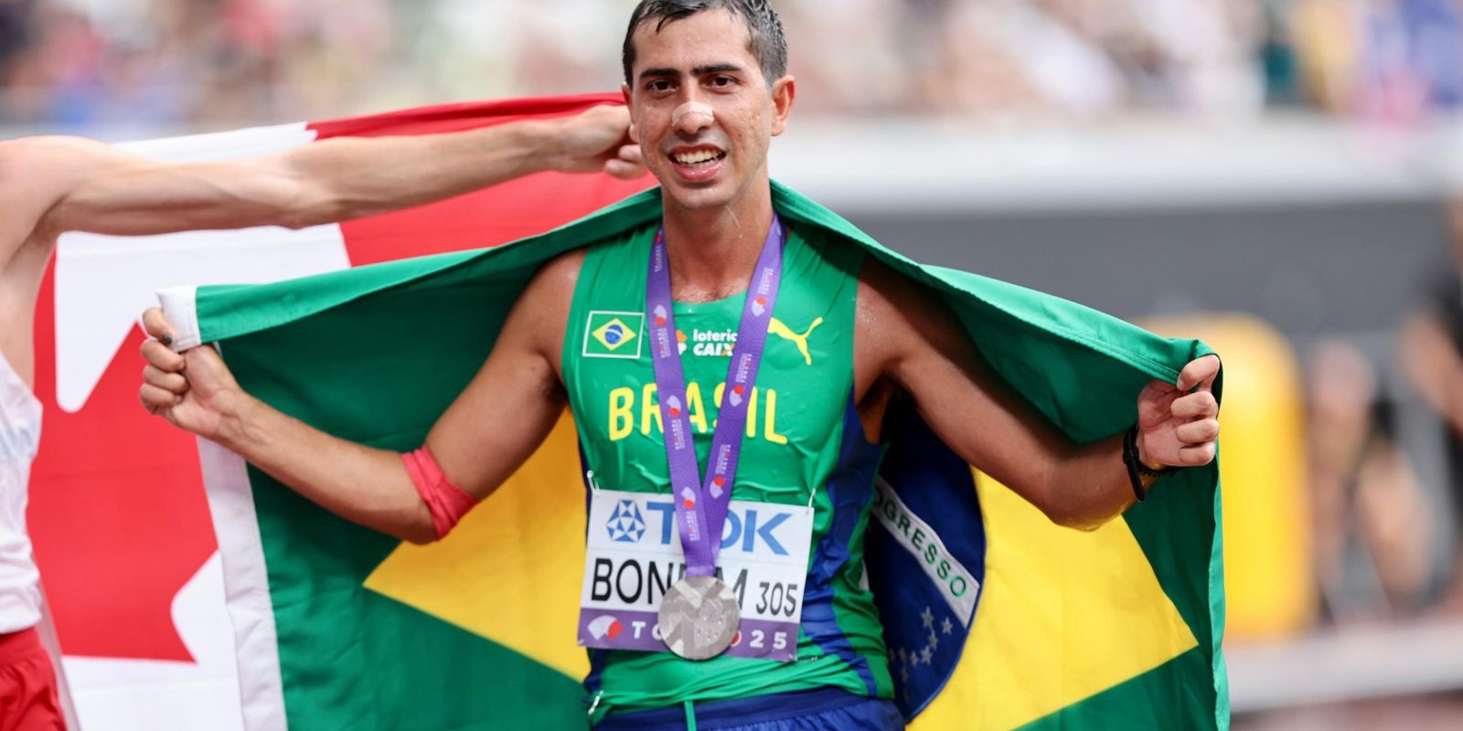 Caio Bonfim é prata na prova de 35 km do Mundial de Atletismo