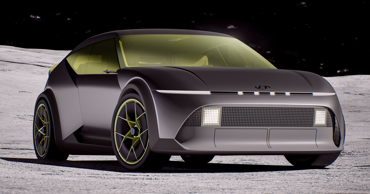 Hyundai ioniq 3 EV Hatch visualizado com conceito esportivo