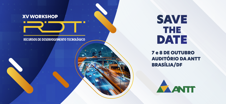 Inovação nas rodovias: ANTT promove XV Workshop RDT em outubro — Agência Nacional de Transportes Terrestres