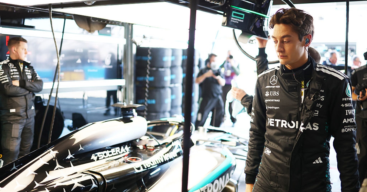 Russell do Dia da Mídia, antes do Baku GP Weekend