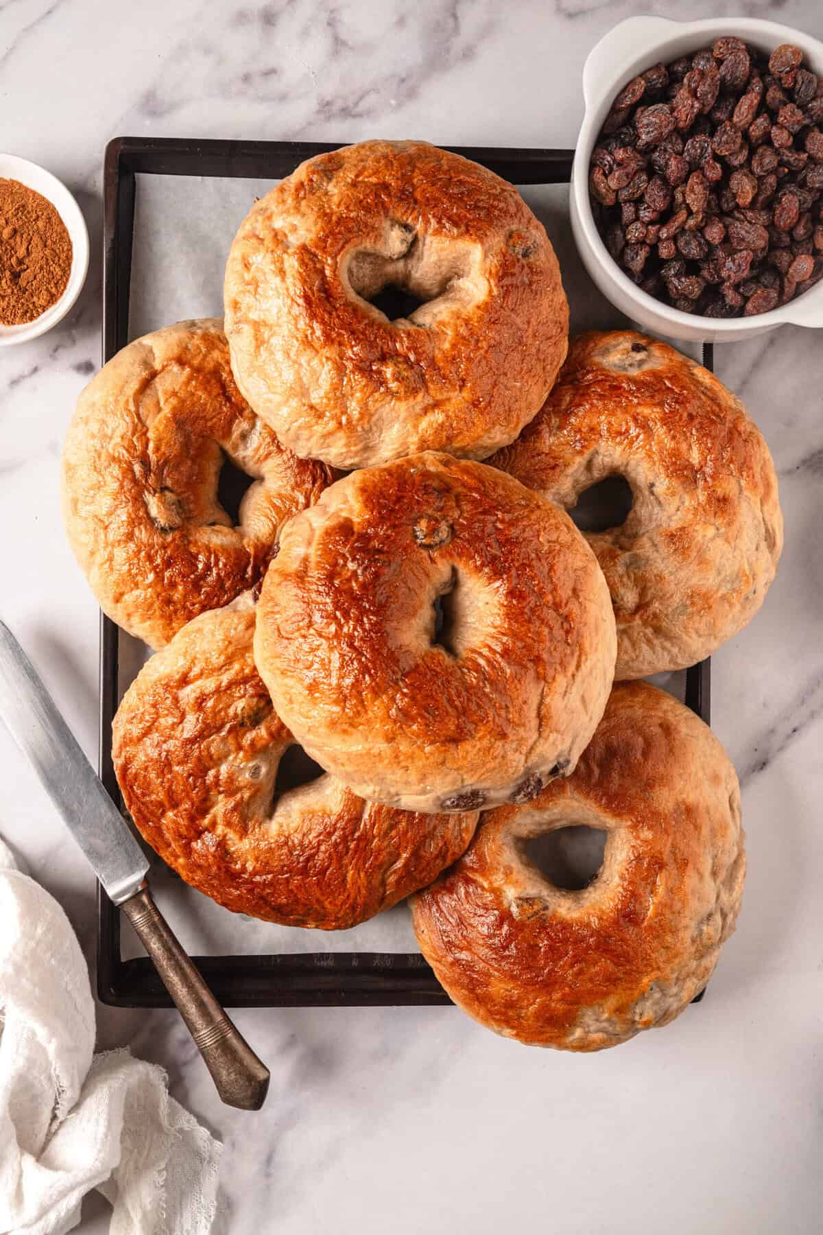 Bagels de Cinnamon Raisin – Fitness Faith Faith
