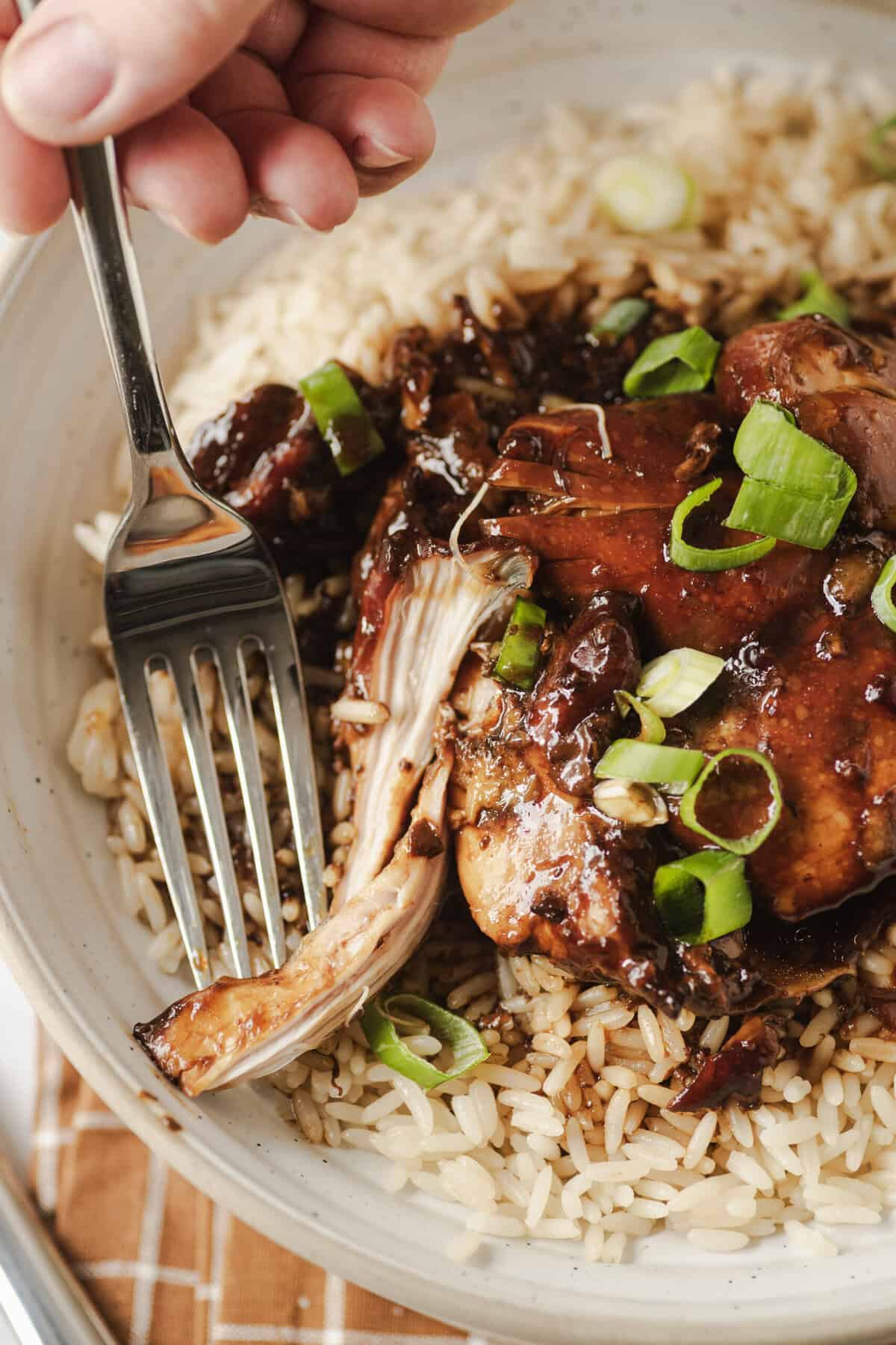 Frango de bourbon de panela barra