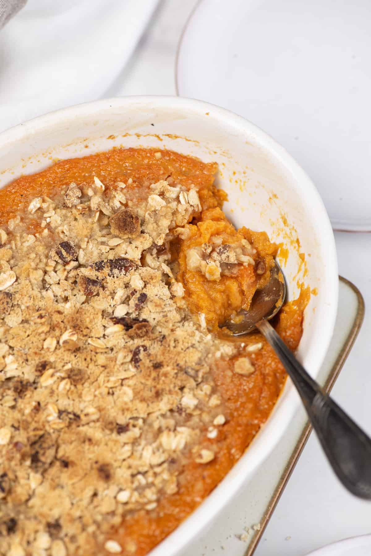 Caçarola de batata doce saudável – fé de fé de alimentos