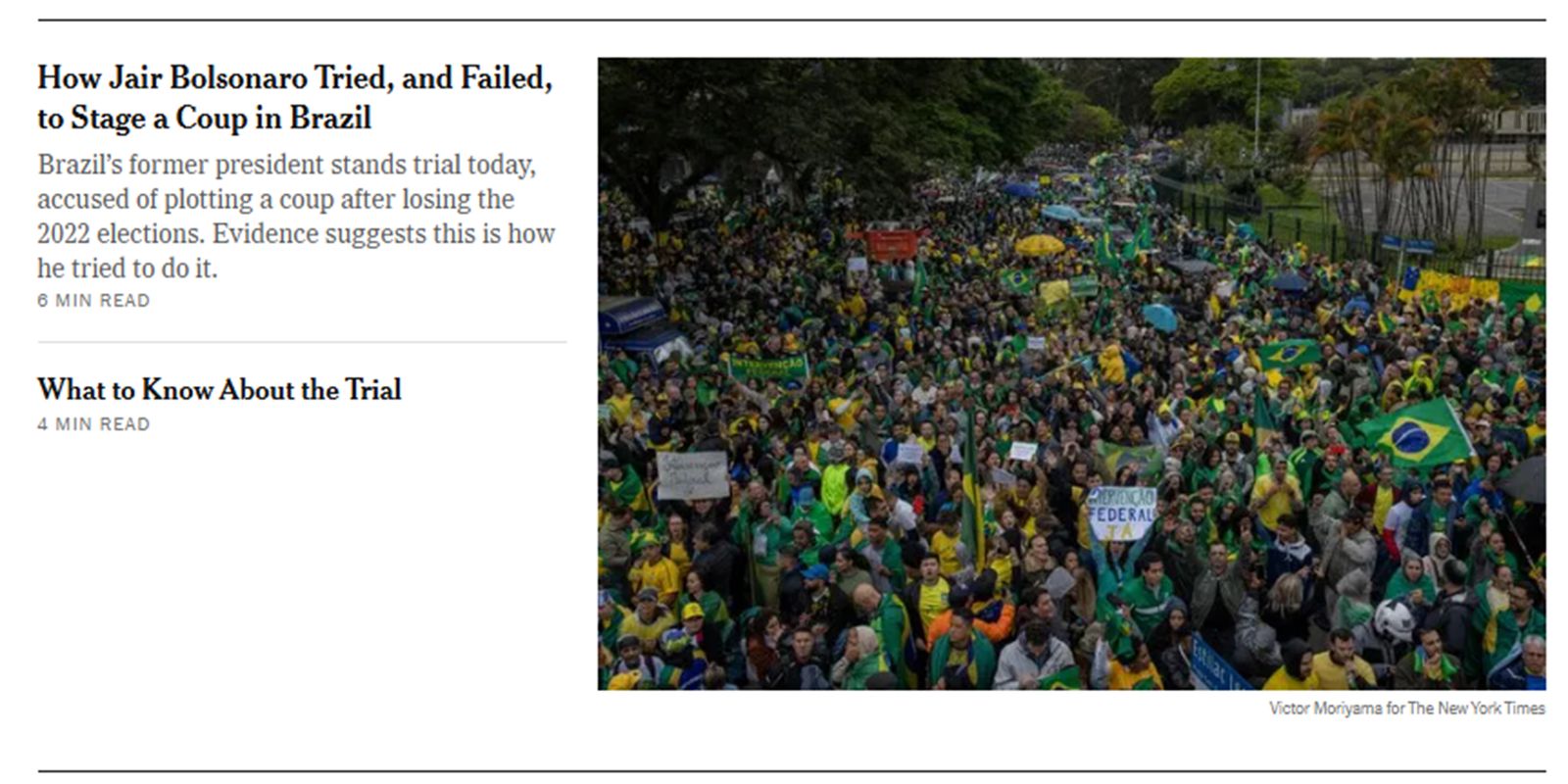 Imprensa internacional destaca ineditismo do julgamento de Bolsonaro