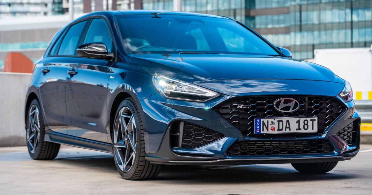 Hyundai i30 Hatch cortado na Austrália