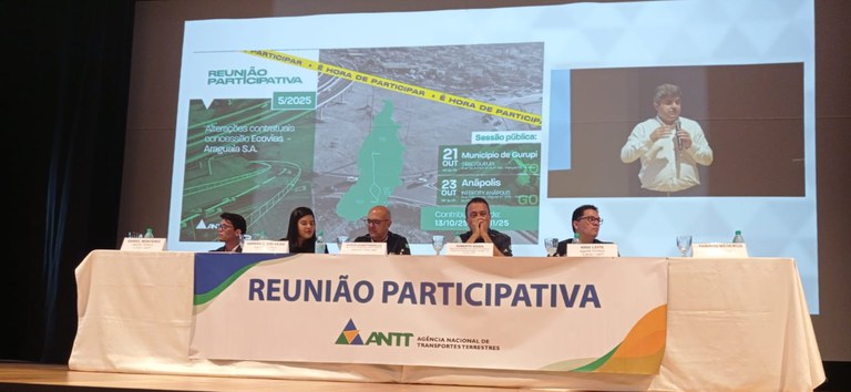 ANTT promove reunião participativa sobre melhorias nas rodovias BR-153, BR-080 e BR-414 — Agência Nacional de Transportes Terrestres