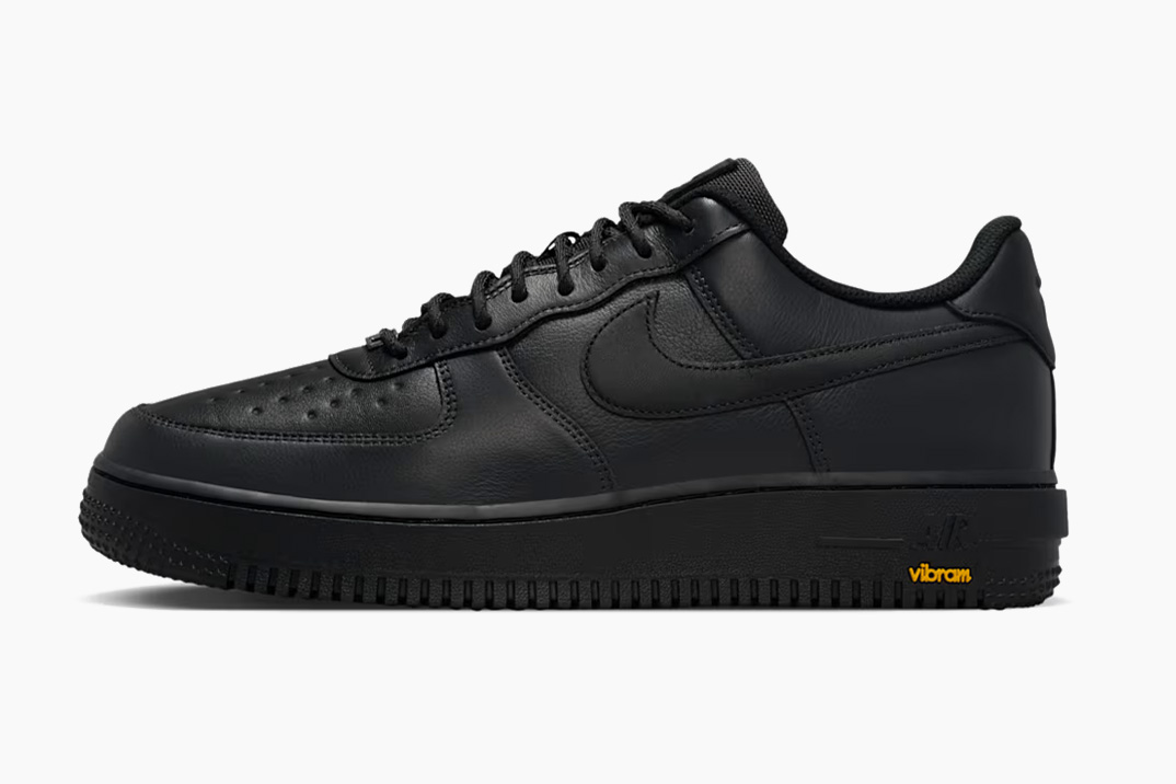 A Nike acaba de fabricar seus Air Force 1 mais robustos e furtivos de todos os tempos com o GTX Vibram Edition totalmente preto