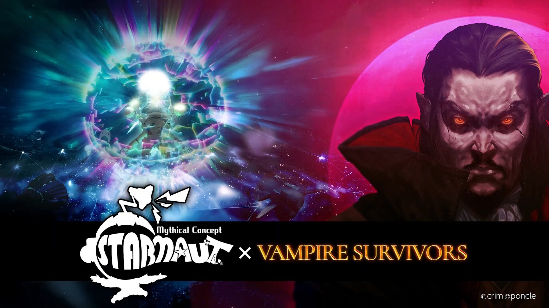 Conceito mítico: atualização de colaboração STARNAUT x Vampire Survivors anunciada