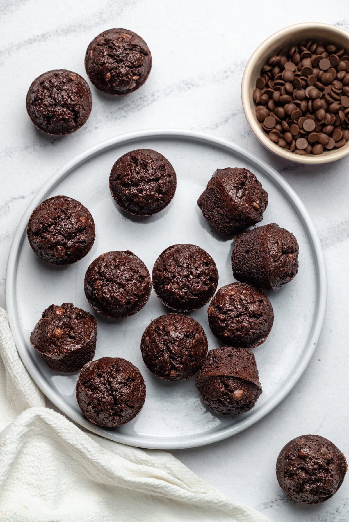 Mordidas de Brownie – Comida Fé Fitness