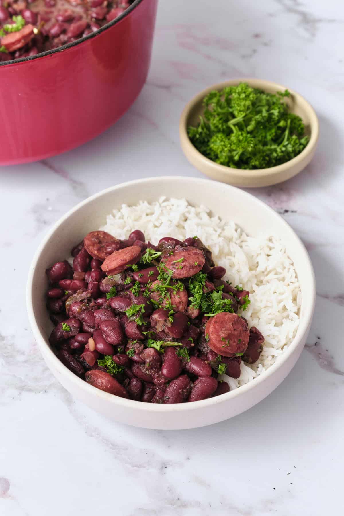 Receita De Feijão Vermelho E Arroz