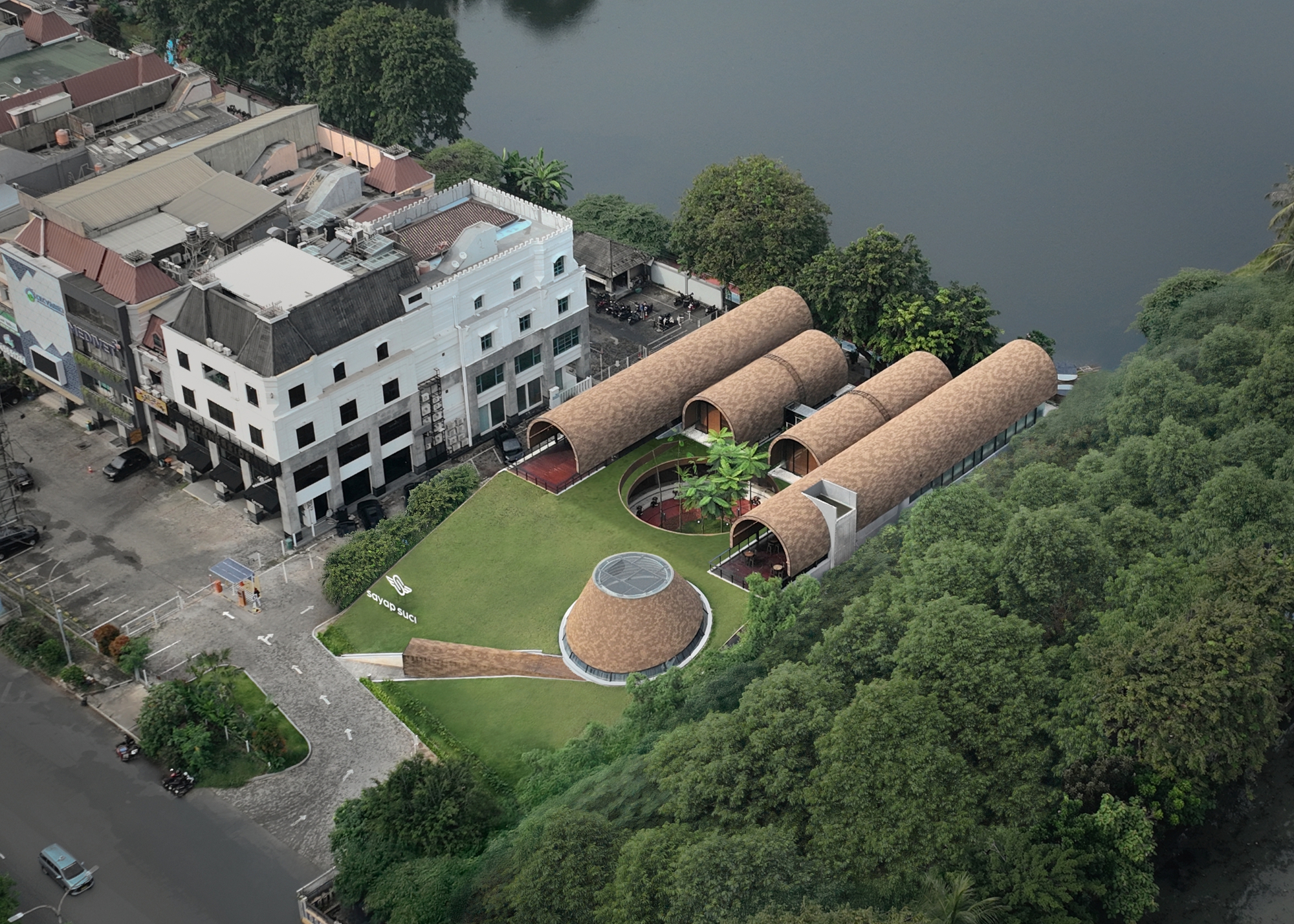 Abrigos em Slope (SS) Garden / Rad + AR (Pesquisa Artística Design + Arquitetura)