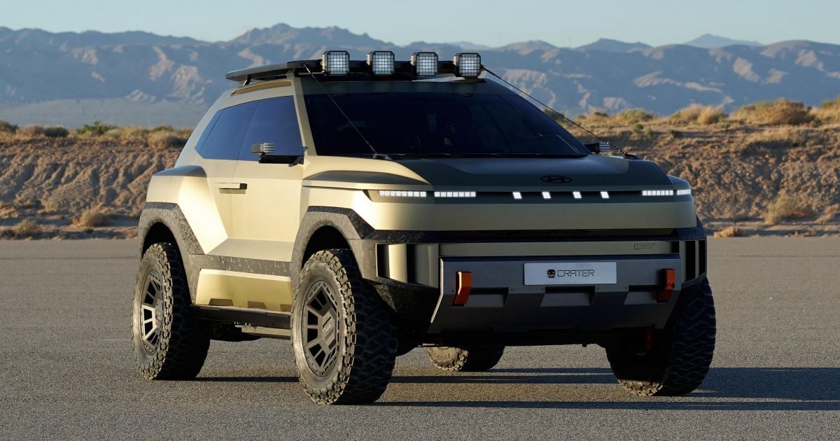 Conceito Hyundai Crater revelado como SUV off-road robusto de tamanho médio