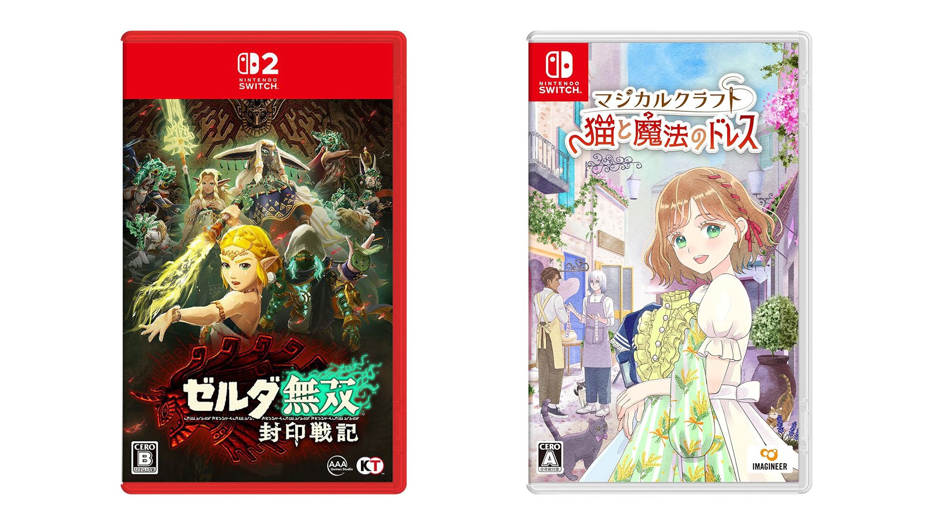 Lançamentos de jogos japoneses desta semana: Hyrule Warriors: Age of Imprisonment, Magical Craft: Neko to Mahou no Dress, mais