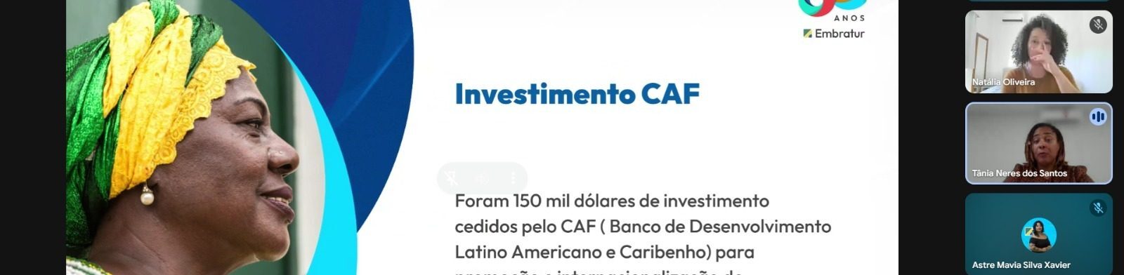 Em webinar, Embratur reforça o afroturismo como pilar da promoção internacional do Brasil