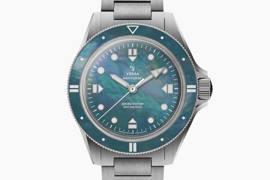 O Navygraf Pearl da Yema é o primeiro relógio de mergulho com mostrador e moldura em madrepérola