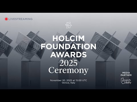 Assista ao vivo à cerimônia de premiação da Fundação Holcim 2025 e conheça os cinco vencedores do Grande Prêmio