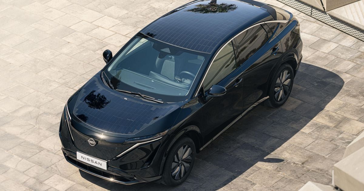 O conceito Nissan Ariya usa energia solar para ganhar quilômetros extras