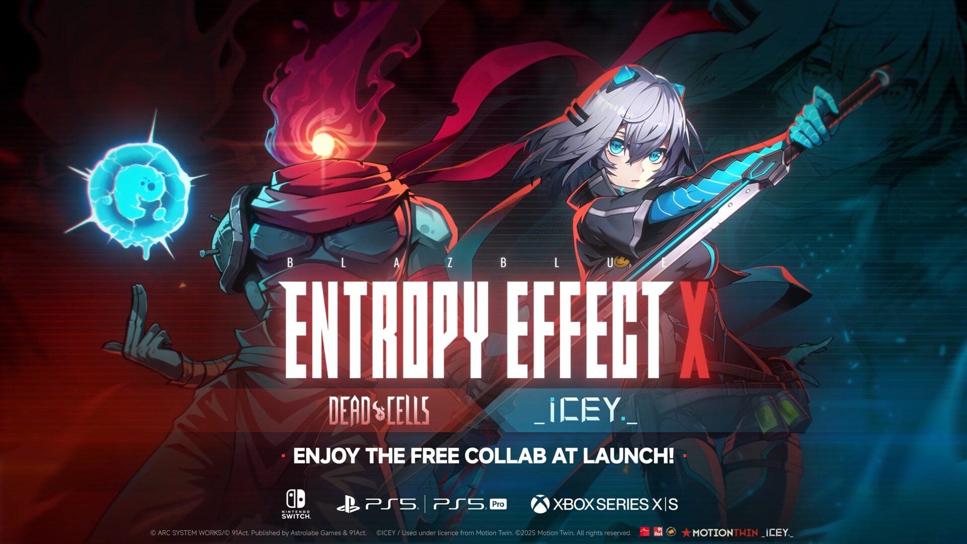 BlazBlue Entropy Effect X inclui conteúdo de colaboração Dead Cells e ICEY