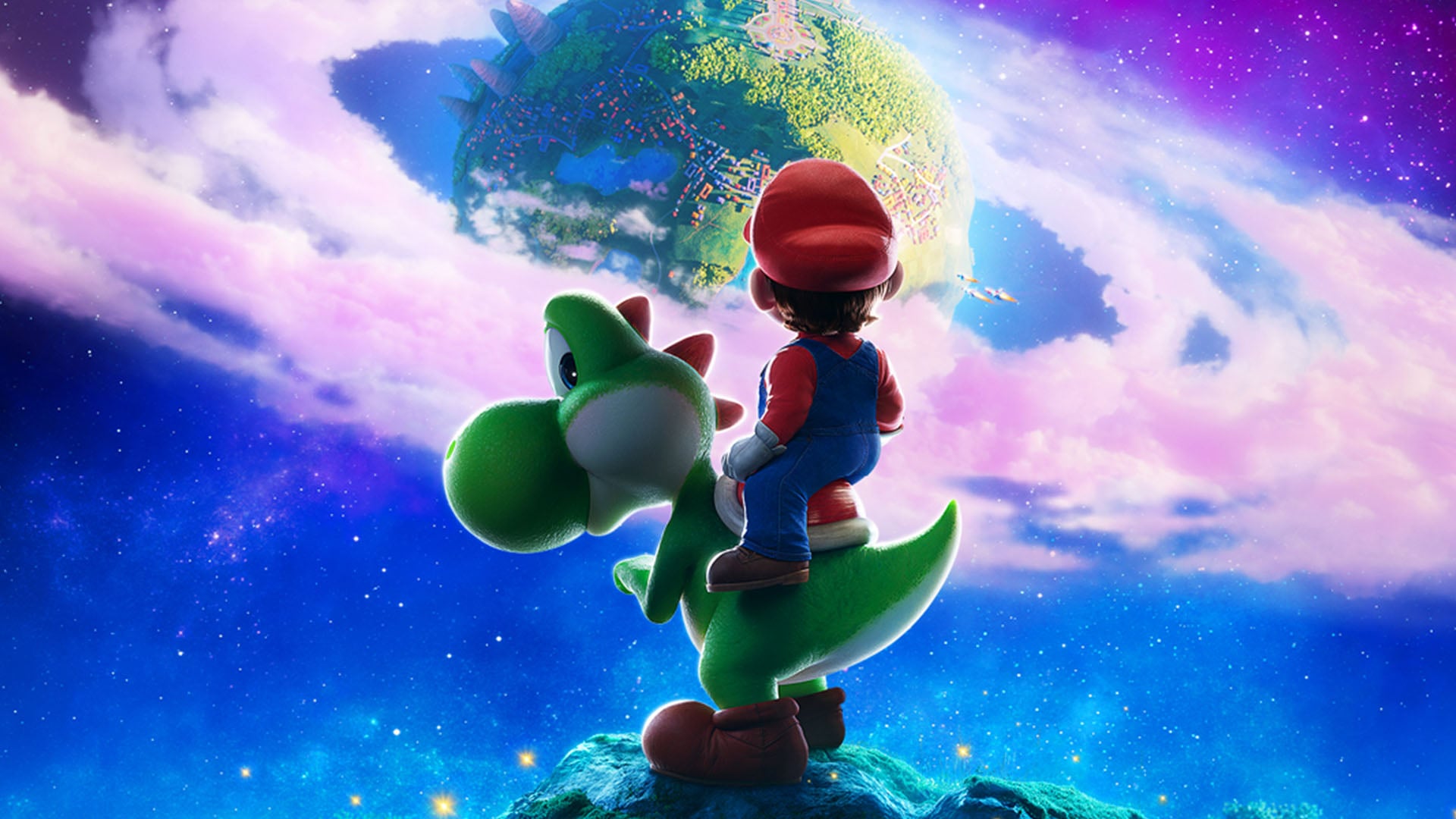 A estreia do filme Super Mario Galaxy foi transferida para 1º de abril; Primeira olhada do Yoshi