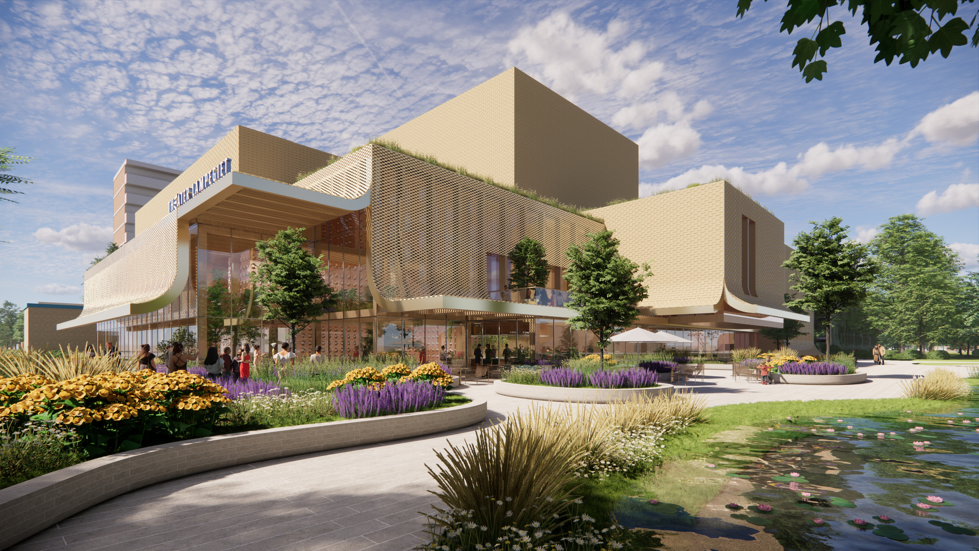 MVRDV e Buro Happold revelam projeto para o Teatro Lampegiet em Veenendaal, Holanda