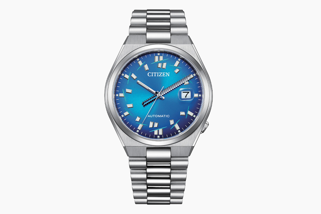 Citizen toca seconde/seconde/ para um Tsuyosa fatiado