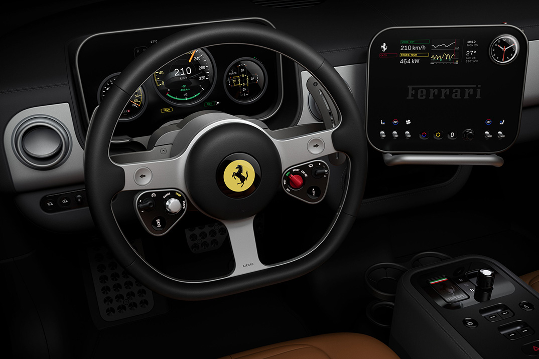 Ferrari contratou Jony Ive e Marc Newson para projetar o cockpit de seu Luce EV 2027