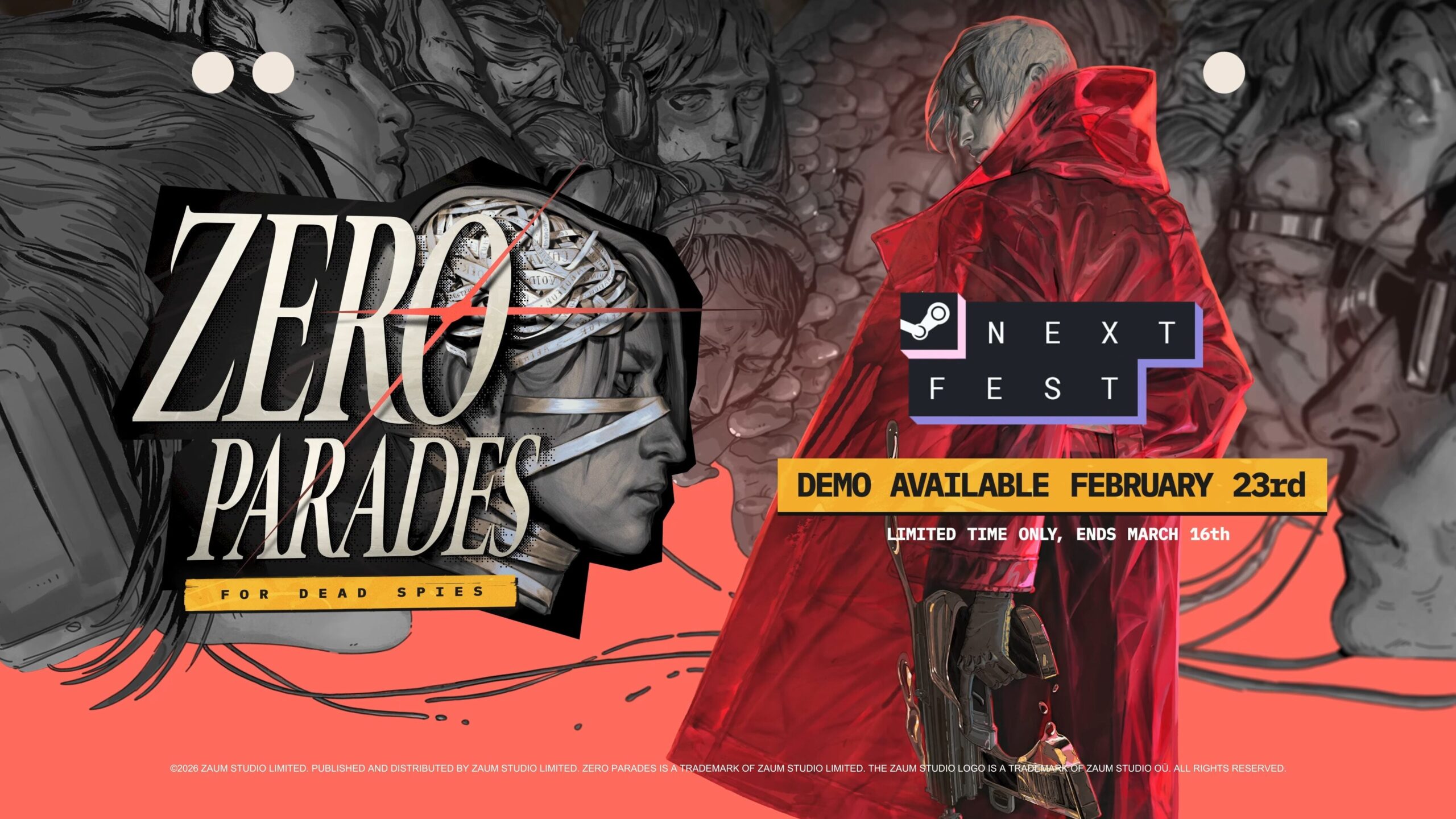ZERO PARADES: Demo de tempo limitado de For Dead Spies para PC será lançada em 23 de fevereiro