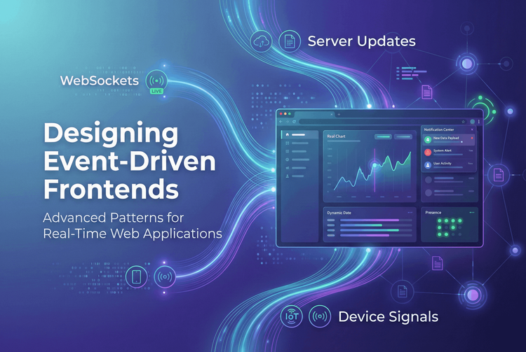 Projetando front-ends orientados a eventos: padrões avançados para aplicativos da Web em tempo real