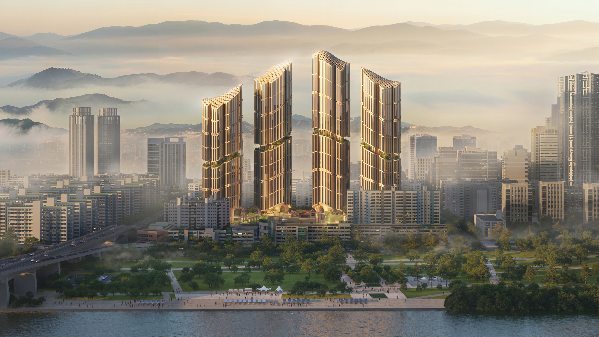 Heatherwick Studio revela projeto para reforma do Daegyo Apartments em Seul, Coreia do Sul