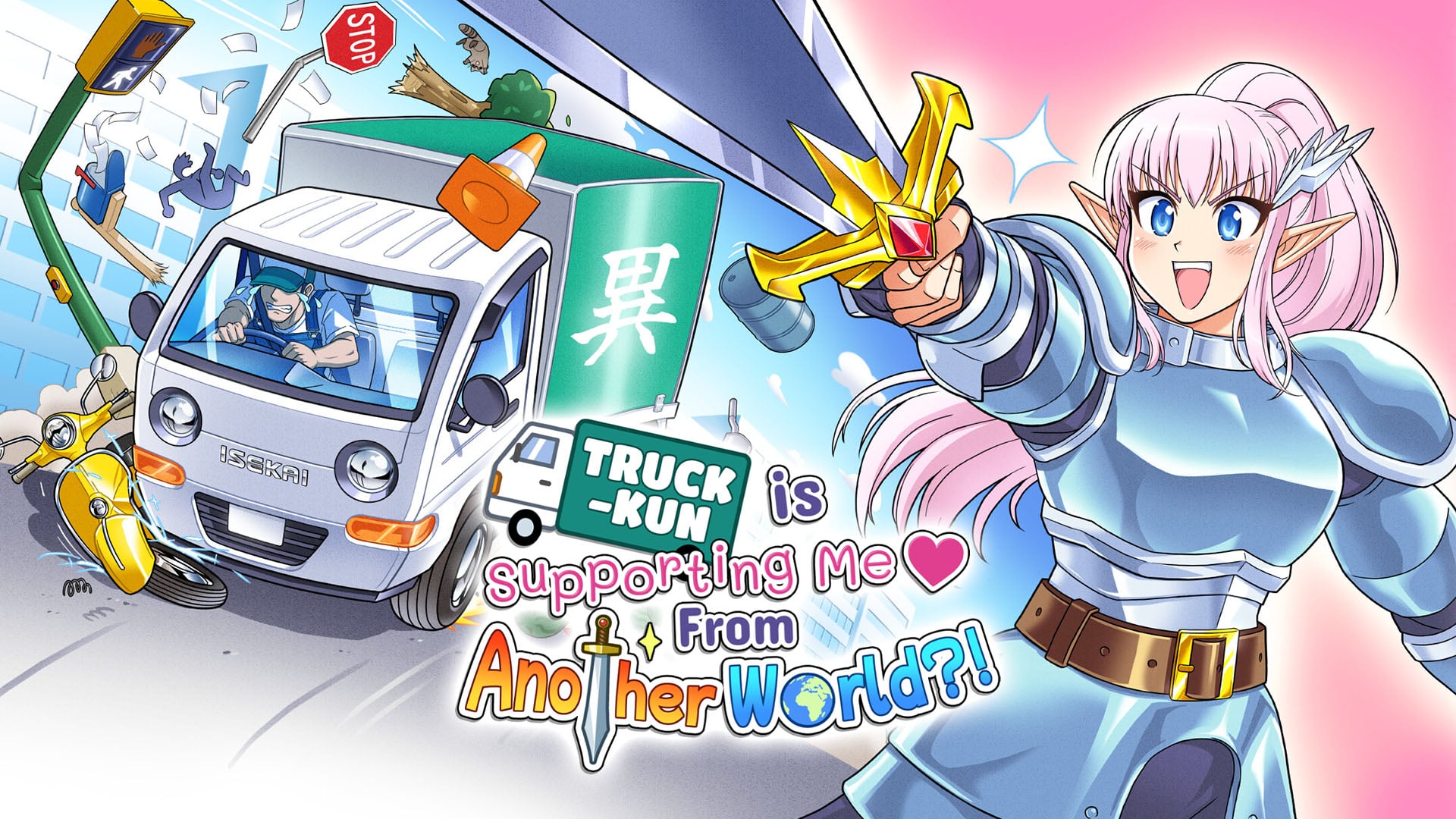 O jogo de ação veicular Truck-kun está me apoiando de outro mundo?! anunciado para Xbox Series, PC