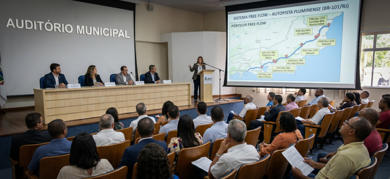 ANTT abre Reunião Participativa para apresentar pórticos e tarifas do Free Flow na Autopista Fluminense — Agência Nacional de Transportes Terrestres