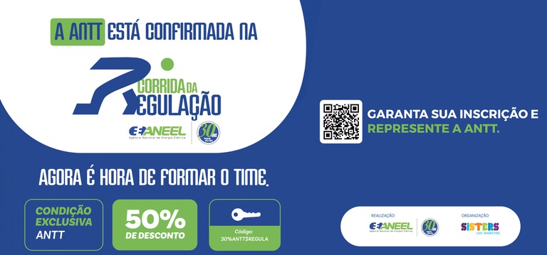 ANTT entra no ritmo da Corrida da Regulação da ANEEL e convida servidores para participarem — Agência Nacional de Transportes Terrestres